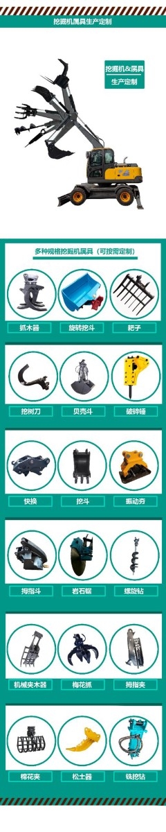 山東中馳重工專業生產以及定制各種挖機輔具